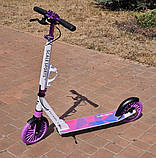 Дитячий самокат Scale Sports SS-23 Disc Біло-фіолетовий (Дискове гальмо), фото 10