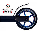 Самокат двоколісний для трюків Maraton TURBO Синій, фото 4