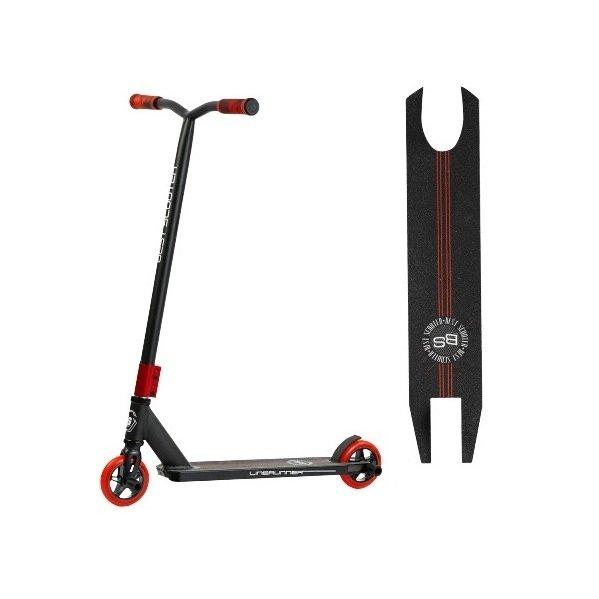 Самокат для трюків Best Scooter LineRunner HIC + Пегі 2 шт Чорно-червоний