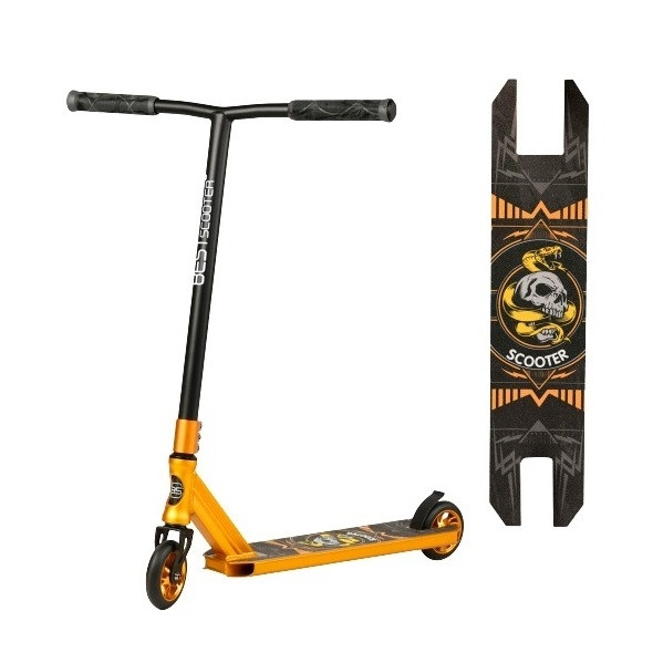 Спортивний самокат трюковий Best Scooter BS-9708 HIC Жовтий