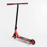 Спортивний трюковий самокат Best Scooter 46409 HIC + Пегі 2 шт. Червоний, фото 4