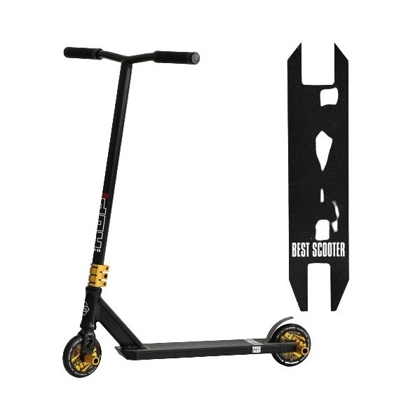 Самокат трюковий Best Scooter N-01801 HIC + Пегі 2 шт Чорний