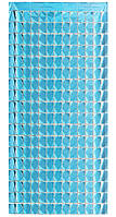 Штора з фольги (прямокутники) блакитний металік 1х2 метра