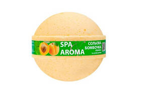 Сольова бомбочка для ванни Абрикос та олія м’яти ТМ Spa&Aroma 75г