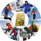 5 шт, Хімічні грілки для рук Подвійні (9х6.5 см), 10 годин, ПЕТРЯНИЧ, Самонагрівальні / Зігрівальні мішечки, фото 4