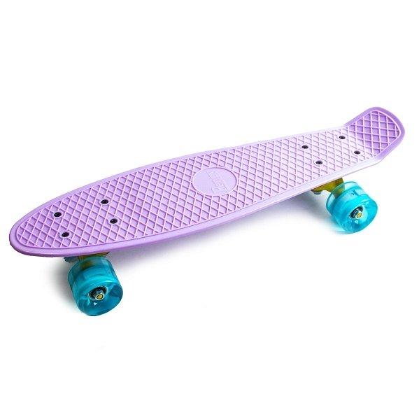 Пені Борд Penny Board 22" Ліловий LED (Світяться колеса), фото 1