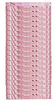 Штора з фольги (прямокутники) рожевий металік 1х2 метра