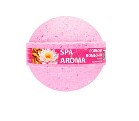 Сольова бомбочка для ванни Лотос та олія мигдалю ТМ Spa&Aroma 75г