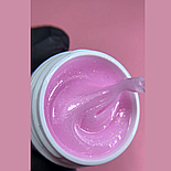 Гель для нарощування нігтів Couture Colour Glance Builder Gel 04, лілово-рожевий з шимером, фото 3
