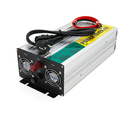 Автономний інвертор RITAR RSCU-1000, 12V/220V, 1000W з правильною синусоїдою + вбудований зарядний пристрій, фото 1