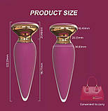 Анальна пробочка 10 режимів вібрації, з керуванням від смартфона, фото 6