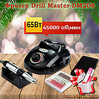 Фрезер для манікюру Drill Master ZS 603 65 Вт 45000об/хв (машинка для нігтів, шліфування лаку, насадки фрези