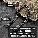 Браслет чоловічий сталевий STEELSTONE з нержавіючої медичної сталі сріблястий 16-18 см, фото 3