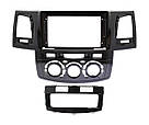 Рамка для штатної магнітоли Toyota Fortuner/Hillux Manual 2008-14 перехідна рамка для автомагнітоли рамка, фото 4