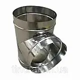 Трійник 90° Ø 300 оцинкований, товщина цинку 0,4 мм, для димової труби, фото 2