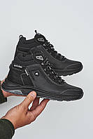 Підліткові черевики шкіряні зимові чорні Splinter 1719 на хутрі, Розмір: 37, 38, 39