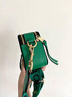 Сумка женская MJ зеленая на плечо сумочка женская кожаная стильная сумка на два отделение Отличное качество