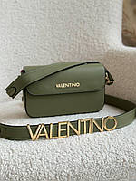 Жіноча сумка з екошкіри Valentino молодіжна, брендова сумка-клатч маленька через плече Відмінна якість