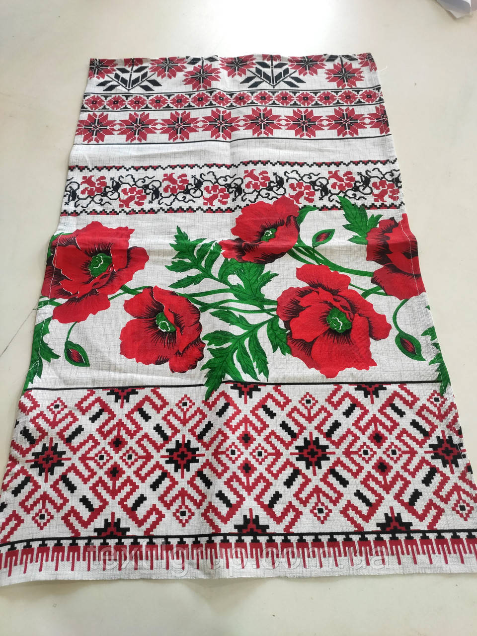 Серветка Вишиванка Маки орнамент 50*70 см.Акція!