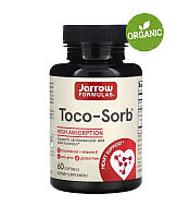 Jarrow Formulas, Toco-Sorb, смесь токотриенолов и витамина Е, 60 капсул