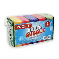 Губка кухонна пориста PROFIT BUBBLE 5 шт 070600089