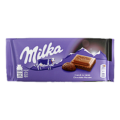 Шоколад з шоколадним мусом Мілка Milka chocolate mousse 100g 22шт/ящ (Код: 00-00005278)