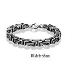 Браслет чоловічий сталевий RANGE з неіржавної медичної сталі сріблястий 16-18 cм (довжина 21 см), фото 7