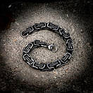 Браслет чоловічий сталевий RANGE з неіржавної медичної сталі сріблястий 16-18 cм (довжина 21 см), фото 5