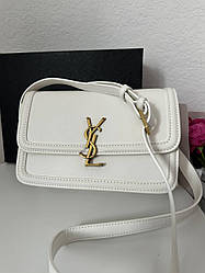 Жіноча сумка Ів Сен Лоран біла Yves Saint Laurent White Solferino