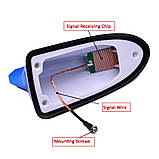 Автомобільна універсальна FM антена Акулячий плавник Black New, фото 2