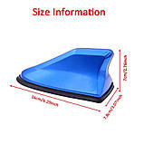 Автомобільна універсальна FM антена Акулячий плавник Black New, фото 3