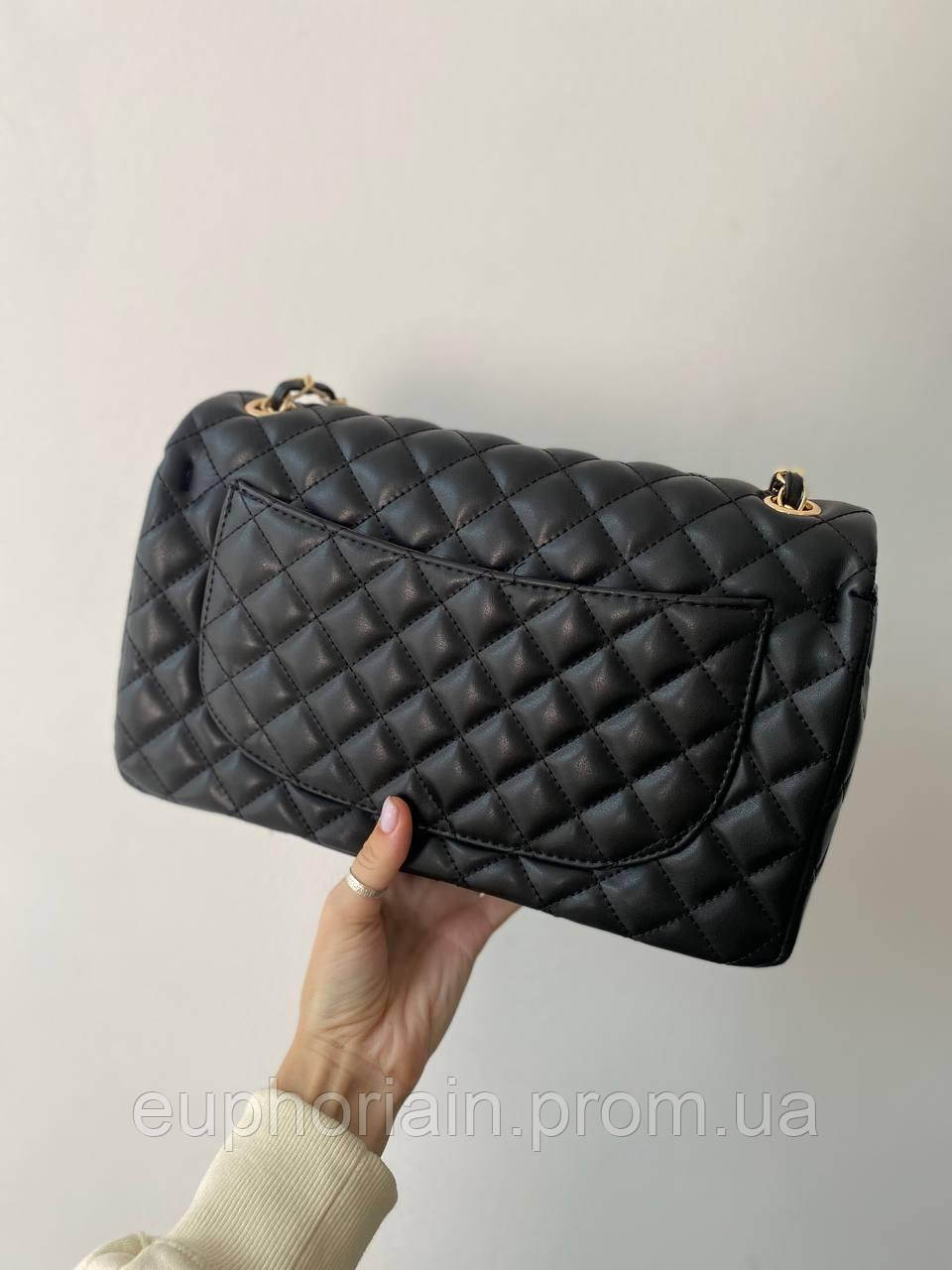 Сумка женская Chanel Black / Шанель черная на плечо сумочка женская кожаная стильная Отличное качество - фото 7 - id-p1984525703