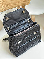 Сумка женская через плечо Prada / Прада кросс-боди брендовая сумочка на цепочке Отличное качество