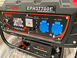 Універсальний бензогенератор для дому та офісу EDON EPH 37700E 3,3 кВт мідна обмотка/електростартер, фото 3