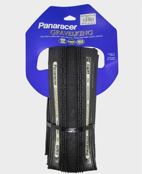 Велошина 700х43С Panaracer GravelKing SS Folding Black RF743-GK-SS-B, фото 1