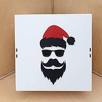 Подарочная коробка ''Brutal Santa''/ Деревьянные коробки ОПТОМ и в розницу