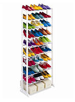 Полка для обуви Amazing Shoe Rack до 30 пар белая