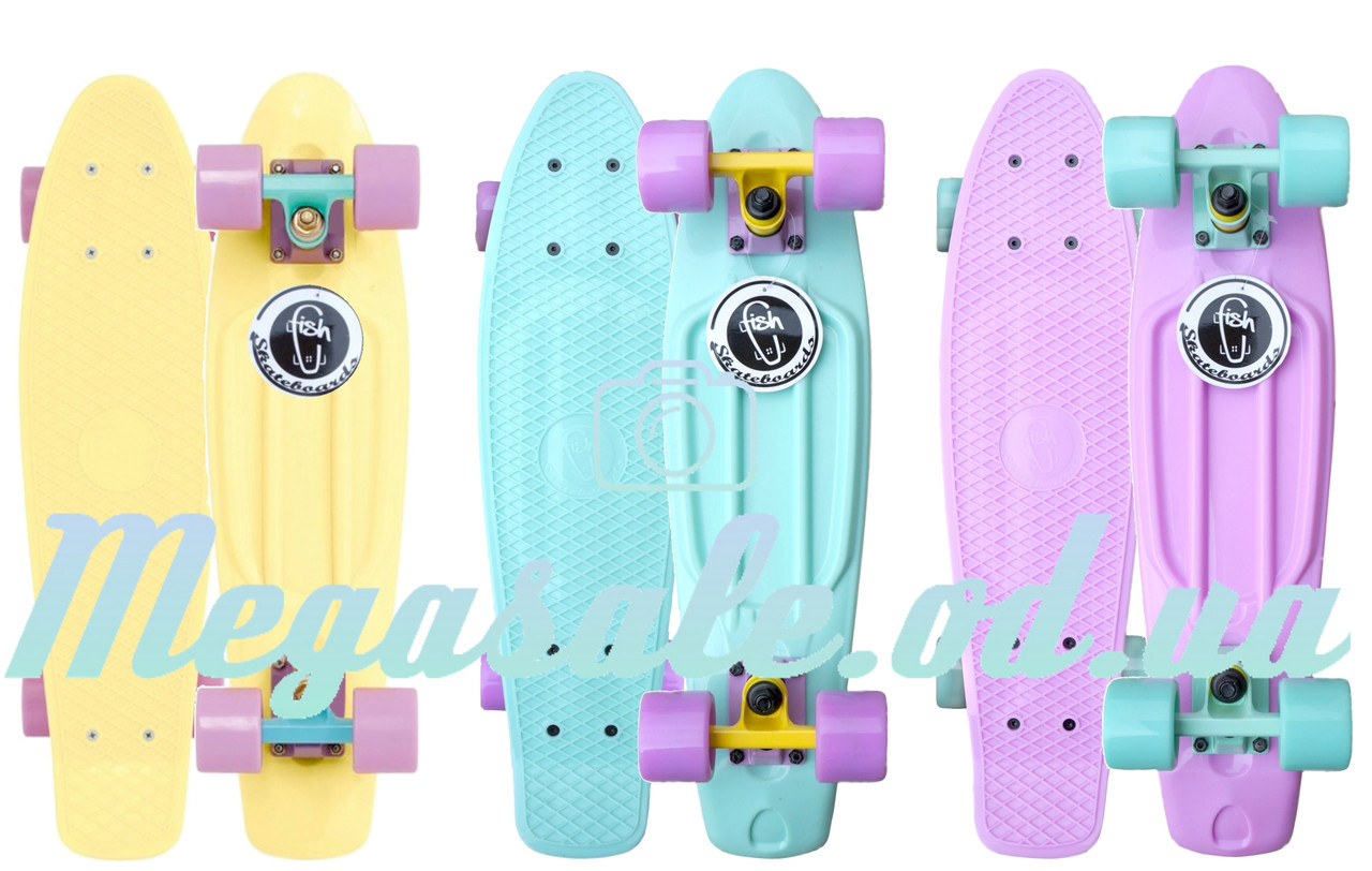 Пенни борд фиш (Penny Board) пенни Pastels Siries "Пастельные оттенки": Lilac (лиловый) - фото 7 - id-p459636898