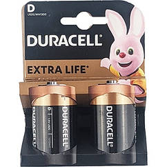 Лужні батарейки Duracell D (LR20) MN1300 2 шт уп. ( ціна за упаковку) 2023р.