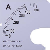 Шкала для амперметра e.meter72.a400.scale 400A АС 72х72мм [s066006] E.NEXT