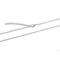 Ланцюжок на шию Finding Плетіння хрест нержавіюча сталь Сталистий 1.6 мм 70 см Упаковка 10 шт T040