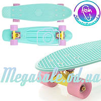Скейтборд/скейт пенни борд (Penny Board) пенни: Lilac, Fishskateboards