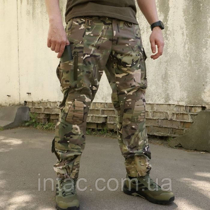 Штани тактичні з наколінниками MultiCam (МТП) 100% бавовна