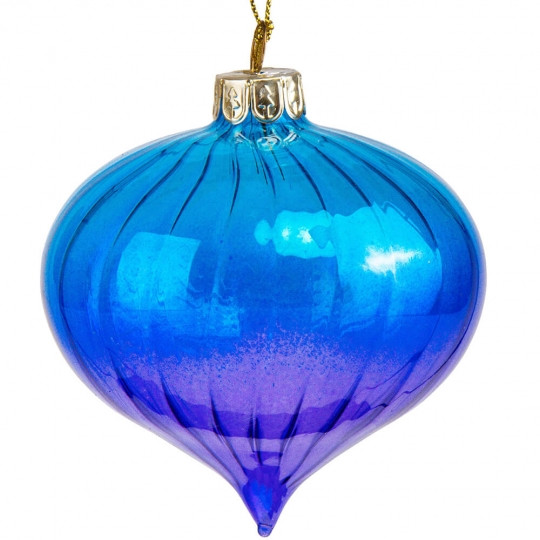 Новорічна куля скло 8 см 6017-171