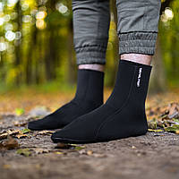 Теплые неопреновые мужские носки тактические черные, непромокаемые термоноски из неопрена зимние