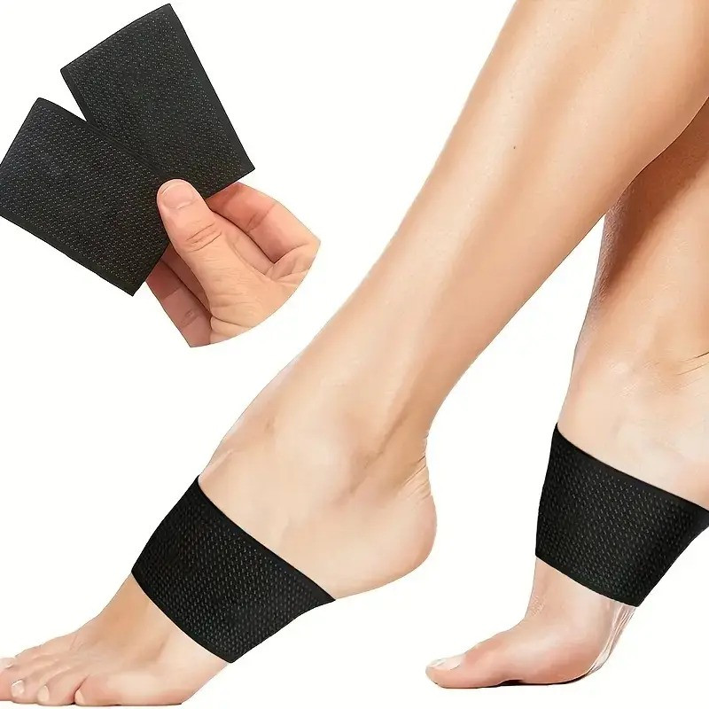 Бандаж фіксатор нейлоновий Supretto для підтримки склепіння стопи, 2 шт (8413), фото 1