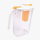 Набір для напоїв Supretto пластиковий глечик з фільтром + 4 склянки (8389), фото 5