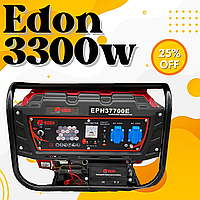Генератор для приватного будинку EDON EPH 37700E 3,3 кВт мідна обмотка/електростартер