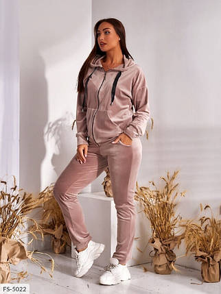 Шикарний жіночий костюм, тканина "Велюр" 54, 56, 58, 60, 62, 64, 66 розмір 54, фото 1