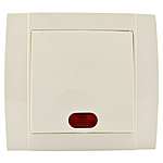 SVT-2501 Вимикач 1-й внутрішній з підсвіткою (10шт), фото 1